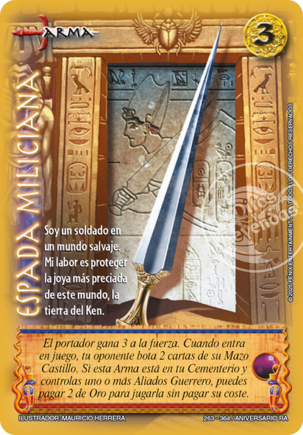 ESPADA MILICIANA NO FOIL