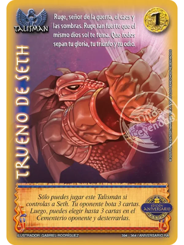 Trueno de Seth Kit de Batalla Ra - aniversario